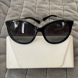 Michael Kors black round cat eye sunglasses